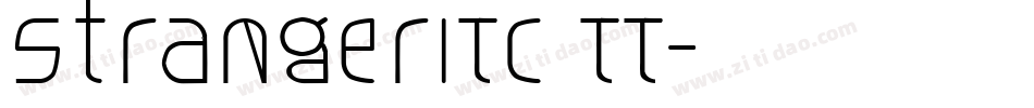 StrangerITC TT字体转换